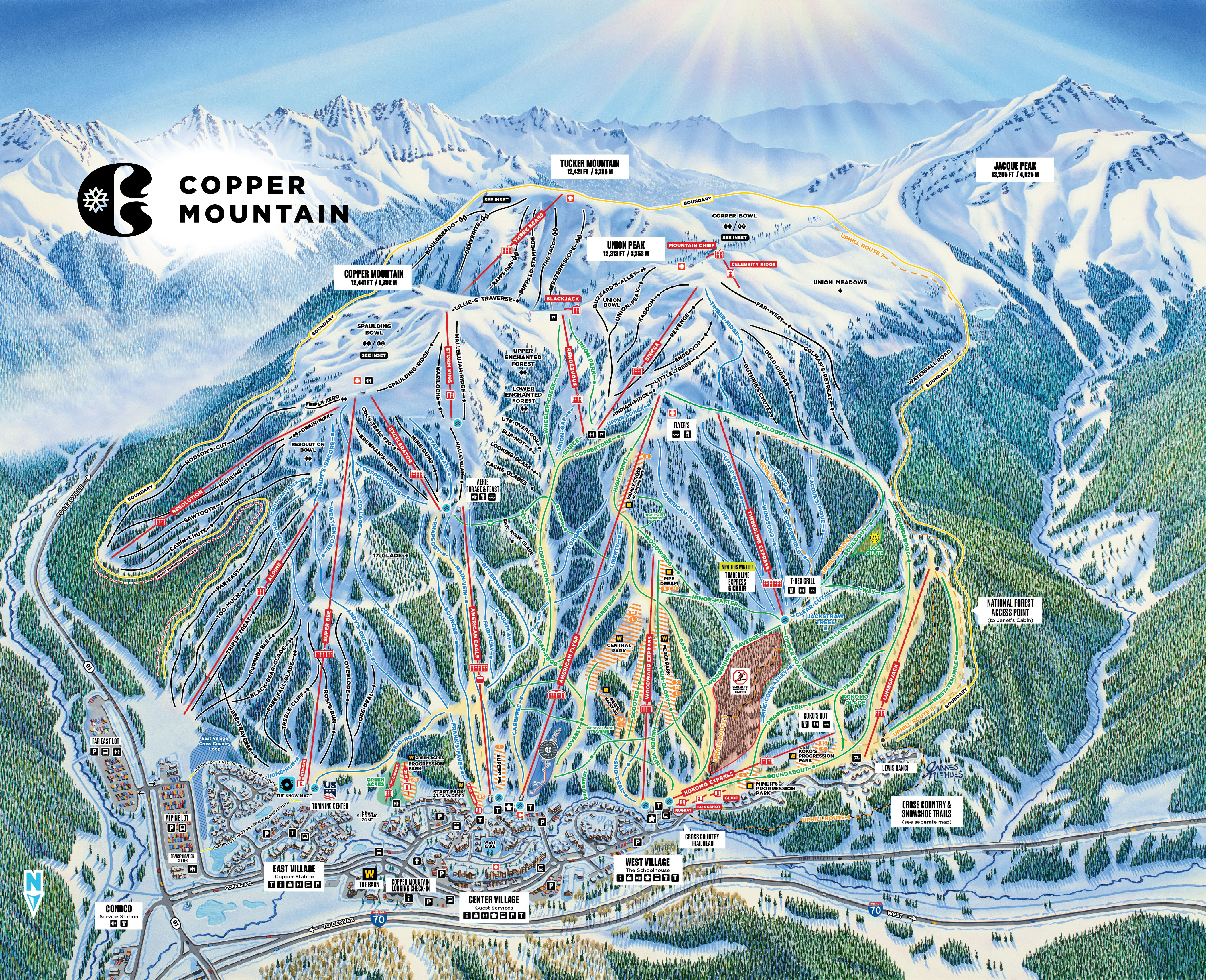 Copper Mountain trailmap